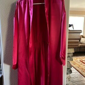 Elegant Red Women's Robe